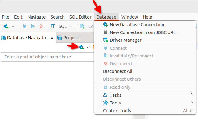 새 데이터베이스 추가