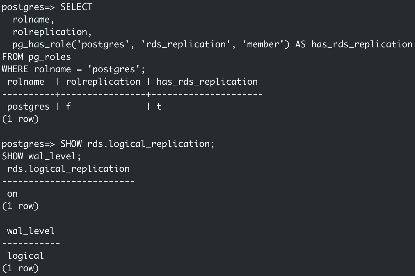 Source PostgreSQL Replication Setup